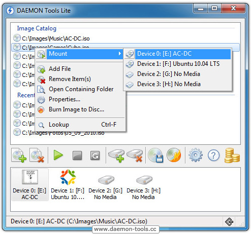 poweriso daemon tools poweriso daemon tools